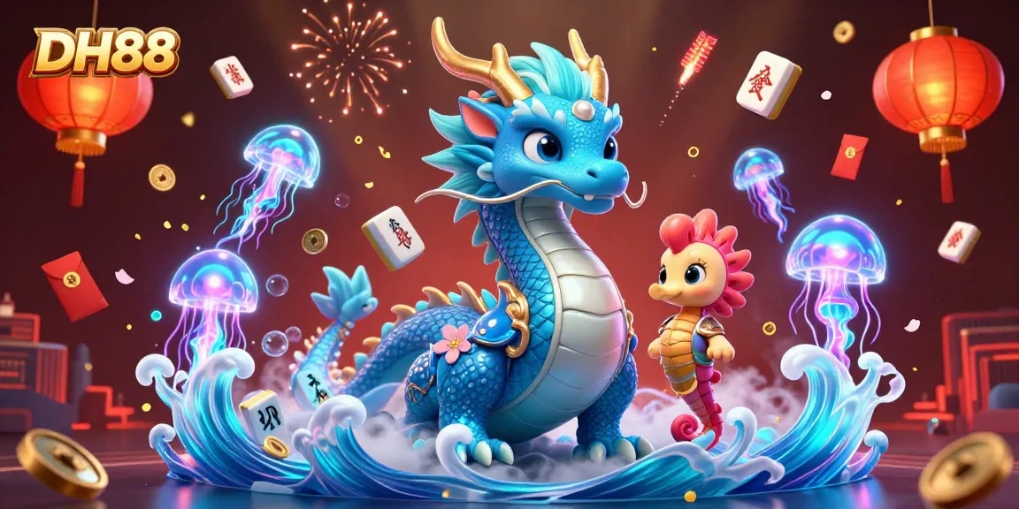 Engage with thrilling gaming action at DH88's vibrant online casino featuring dynamic characters and elements.
