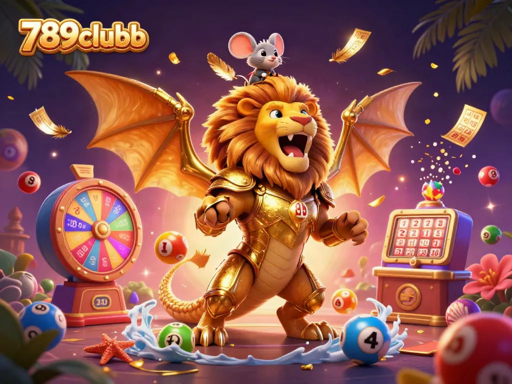 Engage in thrilling gameplay at 789clubb with a vibrant illustration of casino fun.