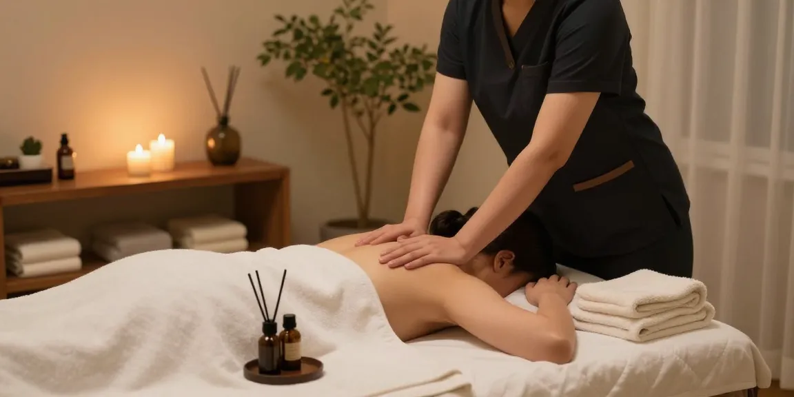 의정부출장안마 massage therapy session in a tranquil spa environment.