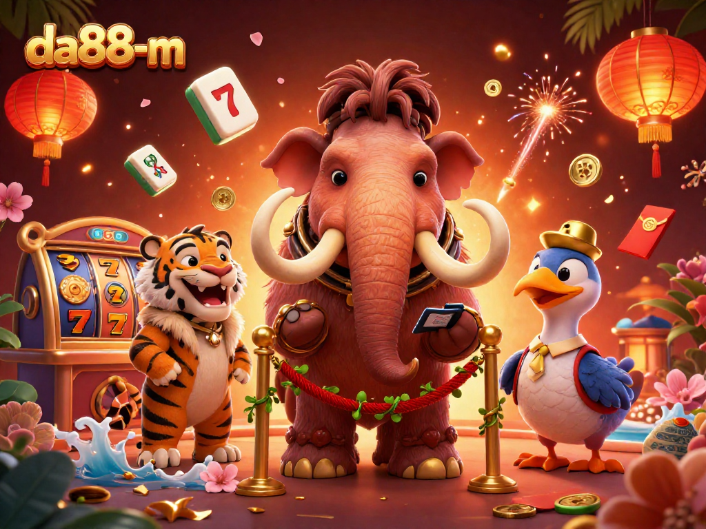 Join the excitement at da88-m with vibrant 3D casino characters and dynamic gaming elements.
