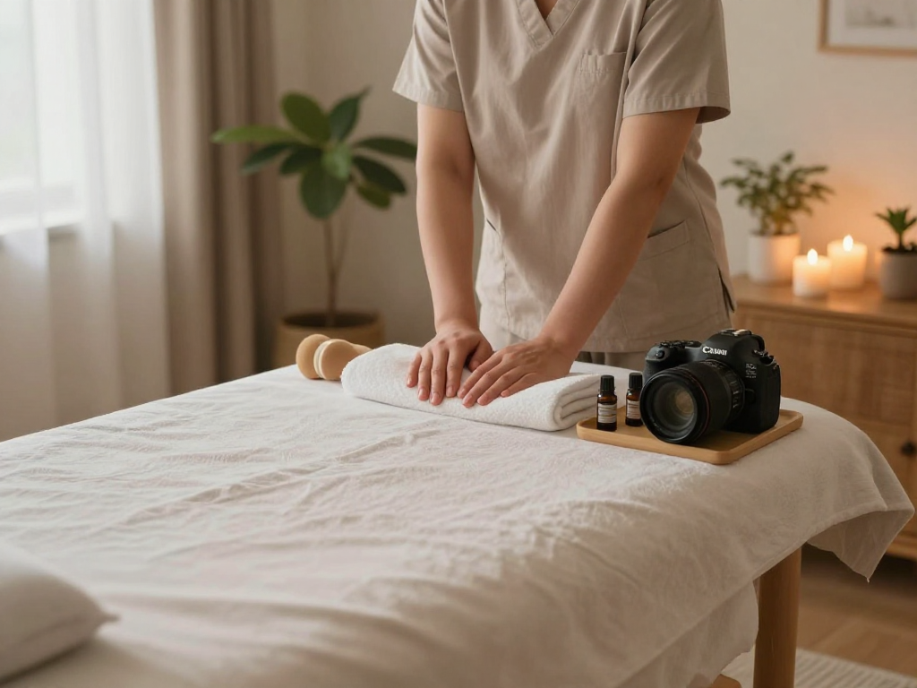 Experience premium 영등포출장마사지 in a cozy home ambiance with a professional therapist and soothing setting.
