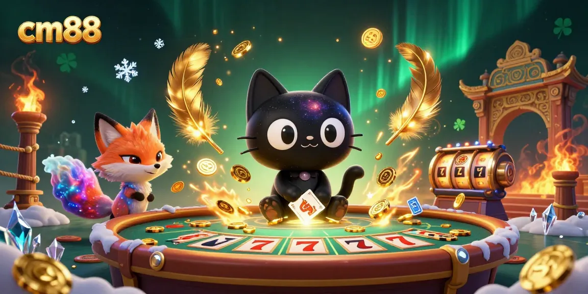 Experience thrilling gaming at cm88, featuring a cosmos-themed casino with vibrant characters and rich visuals.