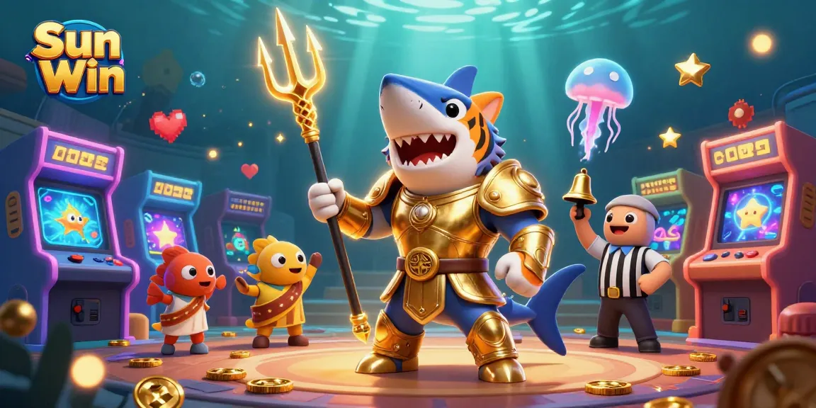 Engage in thrilling gameplay at Sun Win with vibrant 3D characters in a dynamic casino scene.