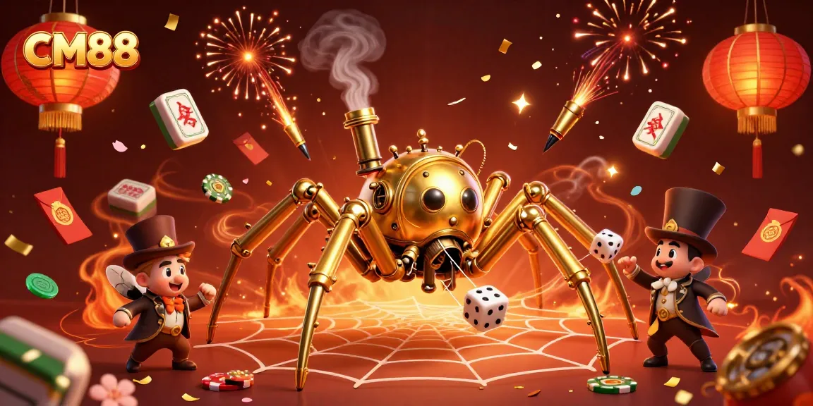 Engage with CM88's vibrant casino world, featuring steampunk characters and rich game elements.