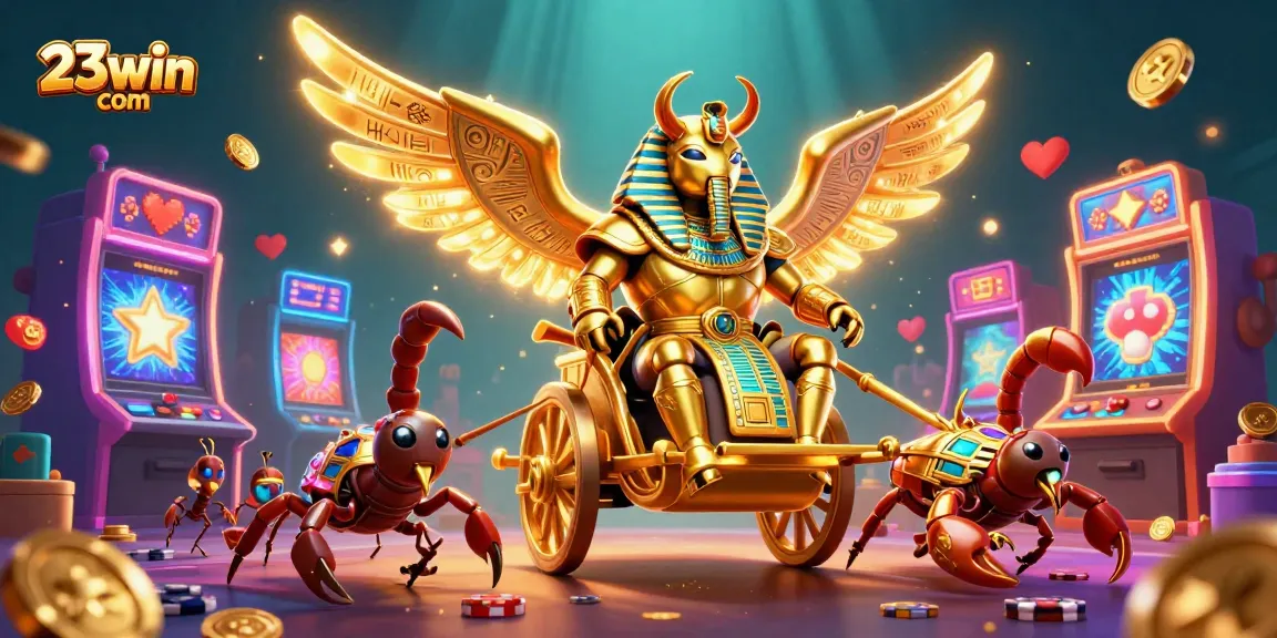 Engage with thrilling gameplay at 23win com, featuring colorful characters in a vibrant casino scene.