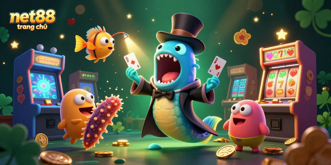 Engage with net88 trang chủ through captivating magic acts featuring a gulper eel and anglerfish.
