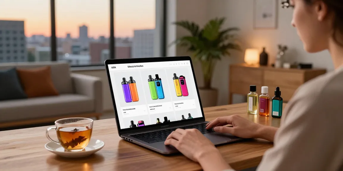 Browse the top disposable vapes shop in USA with stylish products in an urban setting.