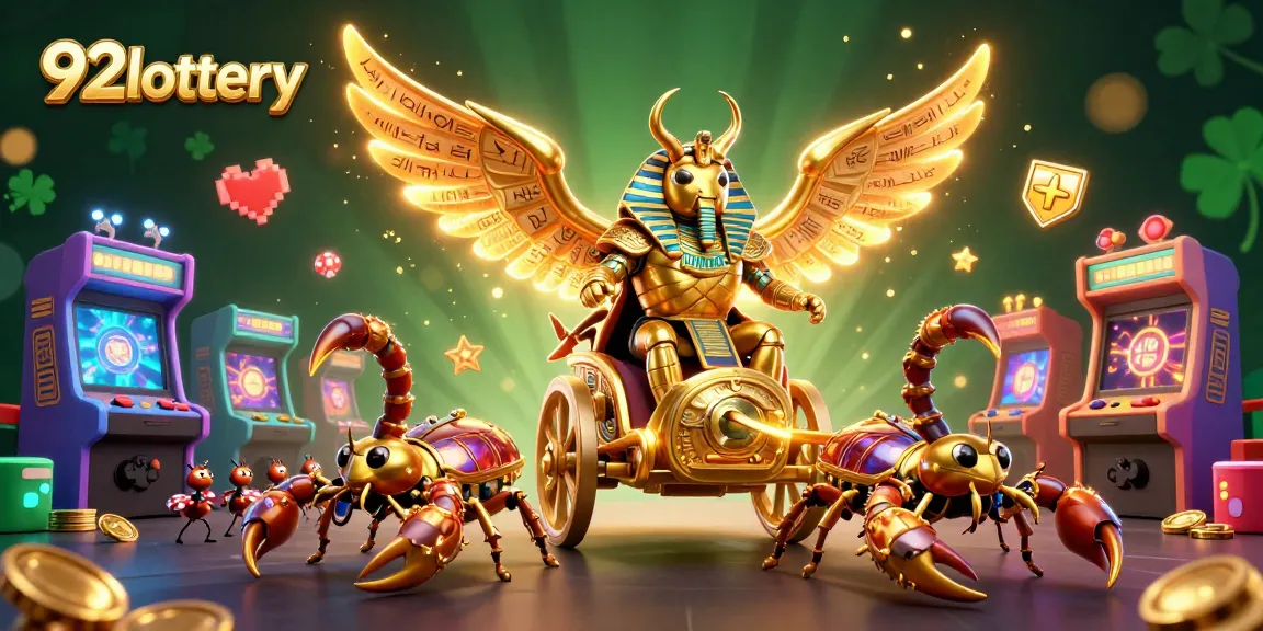 Engage with 92lottery's thrilling lottery experience featuring vibrant game elements and characters.